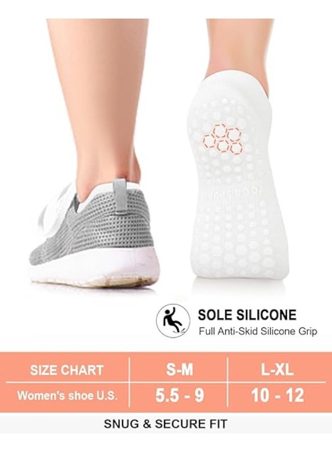 4 Pairs Yoga Grip Socks For Women，Pilates Anti Slip Socks Non Slip Socks For Pilates,Yoga, Ballet, Dance - Image 2